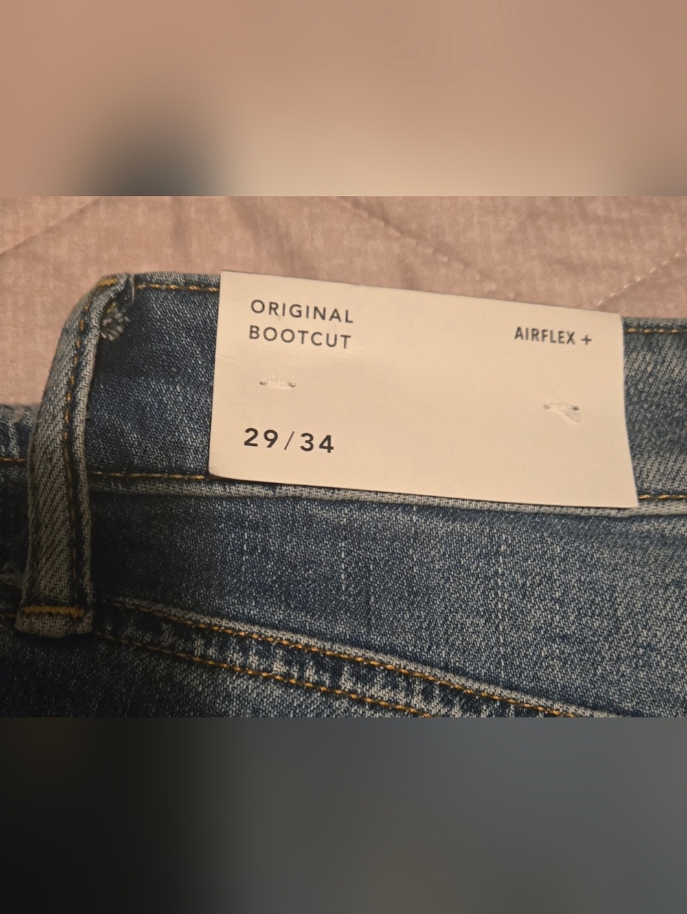 American Eagle Airflexb Light Wash Straight Jeans - Picture 6 of 13